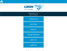 Tablet Screenshot of amcareinc.com
